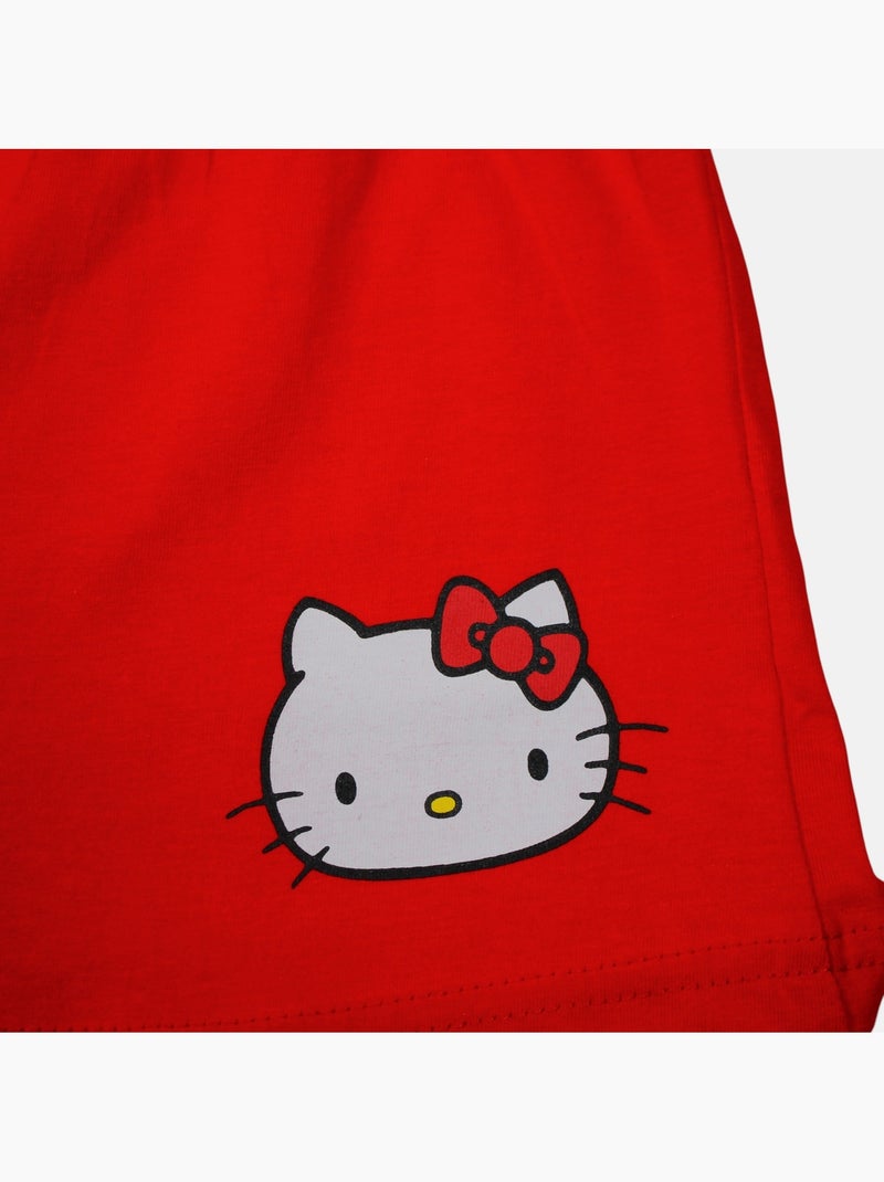 Hello Kitty - Completo t shirt e shorts bambina Rosso - Kiabi