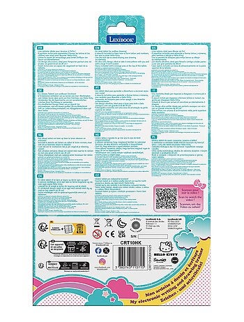 Hello Kitty 11'' tavoletta Eink multicolore per imparare a disegnare con gli stencil