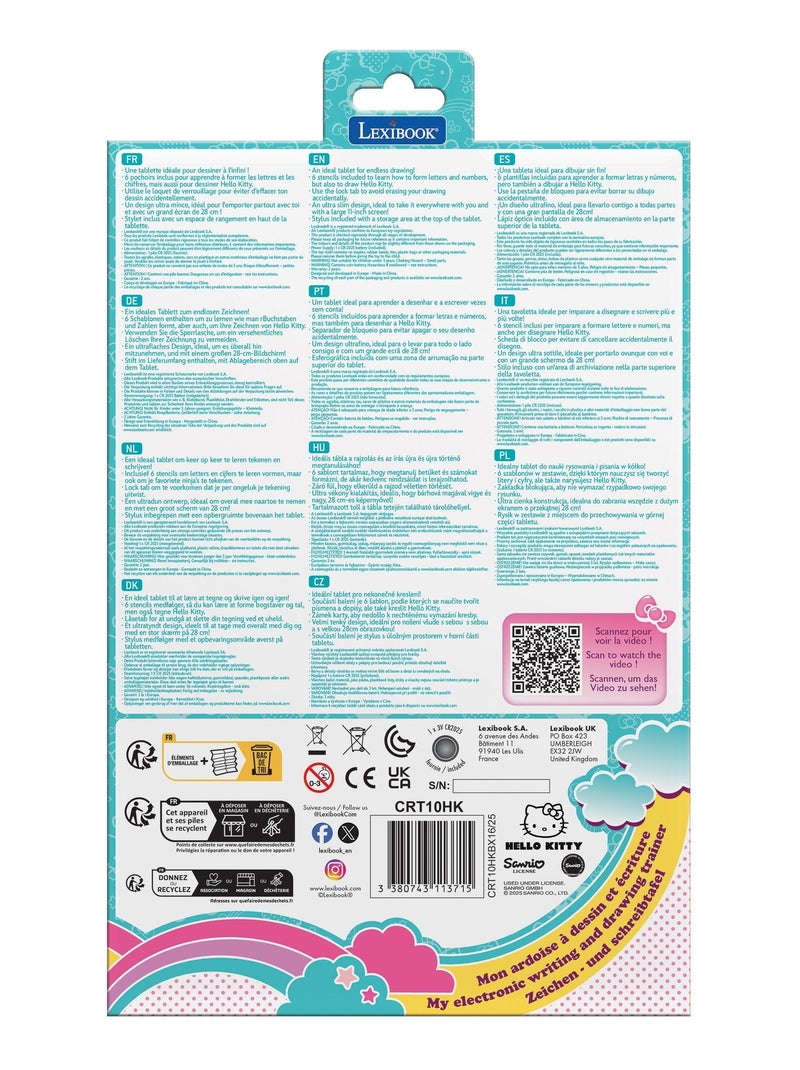 Hello Kitty 11'' tavoletta Eink multicolore per imparare a disegnare con gli stencil N/D - Kiabi