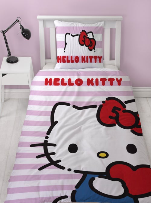 Hello Kitty, Completo Letto per Bambini Reversibile, Gattino Adorabile, Copripiumino 140x200 cm - Kiabi Hello Kitty, Completo Letto per Bambini Reversibile, Gattino Adorabile, Copripiumino 140x200 cm - Kiabi