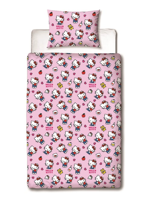 Hello Kitty, Completo Letto per Bambini Reversibile, Gattino Adorabile, Copripiumino 140x200 cm - Kiabi Hello Kitty, Completo Letto per Bambini Reversibile, Gattino Adorabile, Copripiumino 140x200 cm - Kiabi