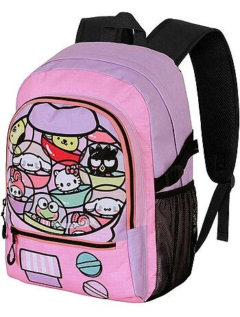 Hello kitty gashapon zaino fight fan 2.2, rosa