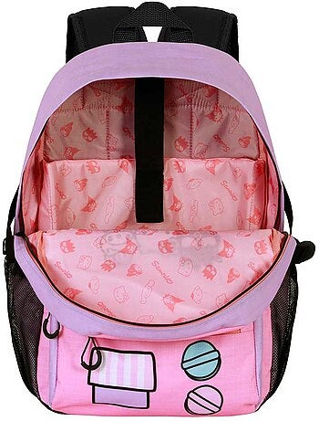 Hello kitty gashapon zaino fight fan 2.2, rosa