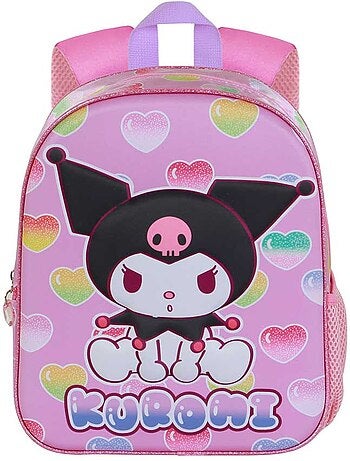 Hello Kitty Kuromi Hearts Zainetto 3D Elite, Rosa
