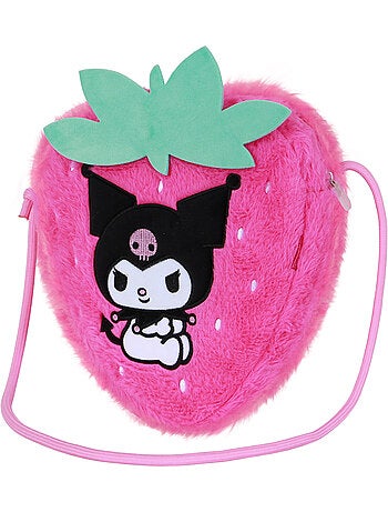 Hello Kitty Kuromi Strawberry Borsa a Tracolla Soft, Rosa
