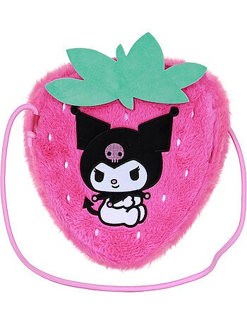Hello Kitty Kuromi Strawberry Borsa a Tracolla Soft, Rosa