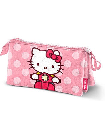 Hello kitty moto astuccio triplo, rosa