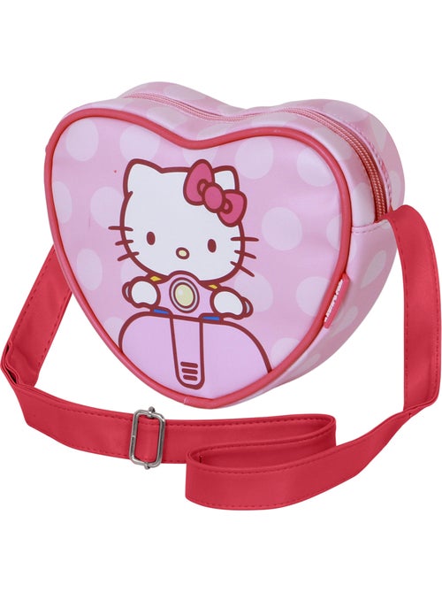 Hello Kitty Moto Borsa a Tracolla Cuore Casual, Rosa - Kiabi