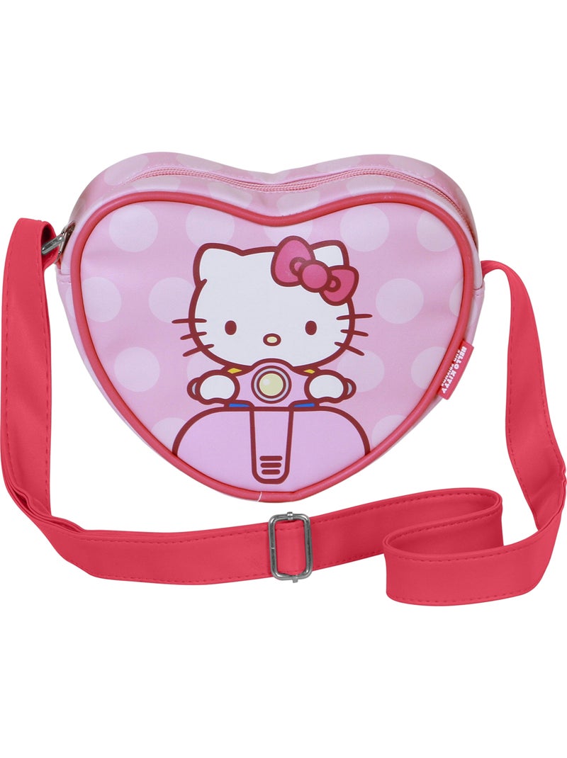 Hello Kitty Moto Borsa a Tracolla Cuore Casual, Rosa Rosa - Kiabi
