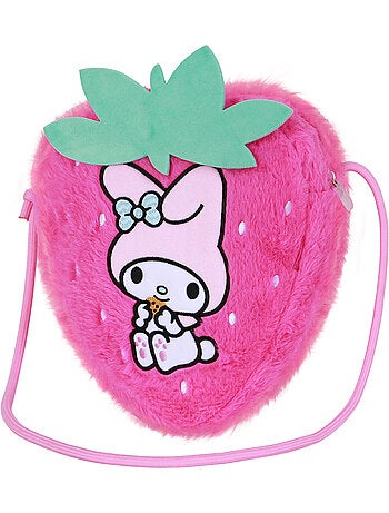 Hello Kitty My Melody Strawberry Borsa a Tracolla Soft, Rosa