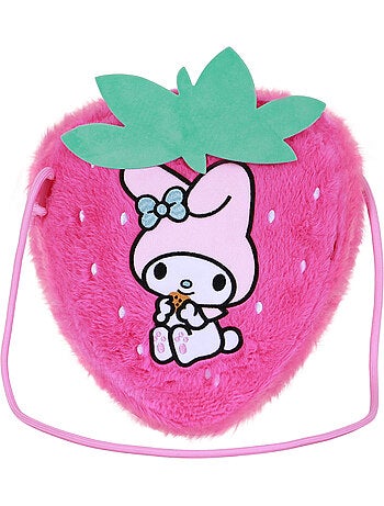 Hello Kitty My Melody Strawberry Borsa a Tracolla Soft, Rosa