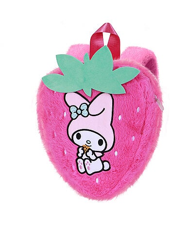Hello kitty my melody strawberry zaino soft, rosa
