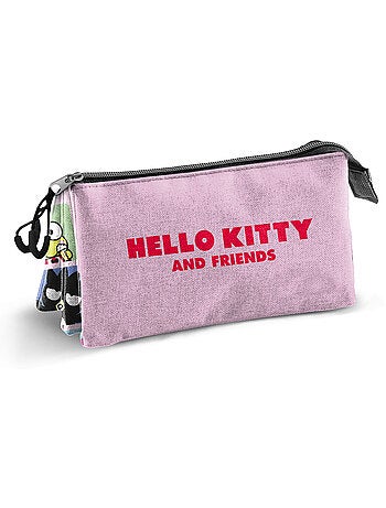 Hello kitty panels astuccio triplo, multicolore