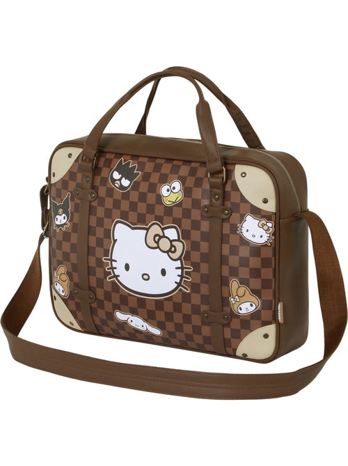 Hello Kitty Squares Borsa a Tracolla Computer Laptop, Marrone - Kiabi Hello Kitty Squares Borsa a Tracolla Computer Laptop, Marrone - Kiabi