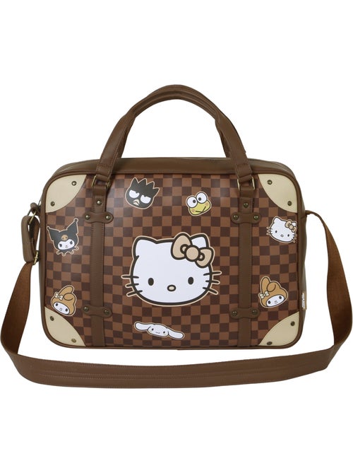 Hello Kitty Squares Borsa a Tracolla Computer Laptop, Marrone - Kiabi Hello Kitty Squares Borsa a Tracolla Computer Laptop, Marrone - Kiabi