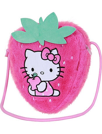 Hello Kitty Strawberry Borsa a Tracolla Soft, Rosa
