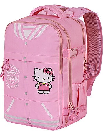 Hello kitty varsity zaino mercury 2.0 da viaggio aereo 40x20x25cm bagaglio a mano, rosa