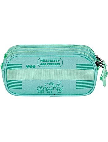 Hello kitty videogame astuccio trick fan 2.2, turchese