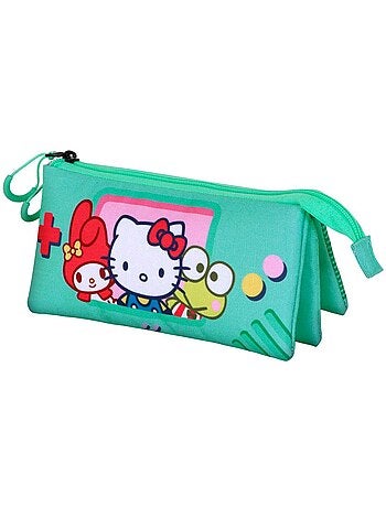 Hello Kitty Videogame Astuccio Triplo, Turchese