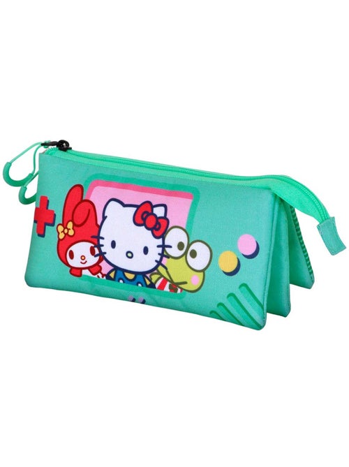 Hello Kitty Videogame Astuccio Triplo, Turchese - Kiabi