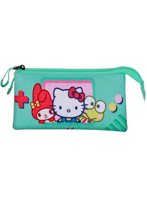 Hello Kitty Videogame Astuccio Triplo, Turchese - Kiabi