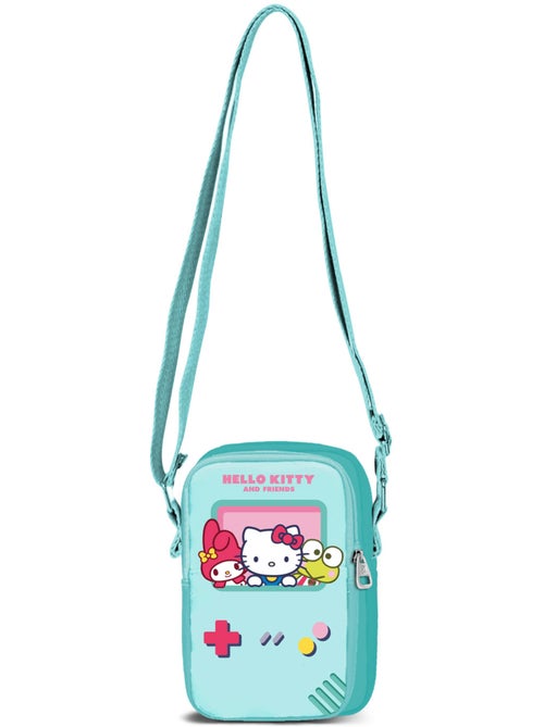 Hello Kitty Videogame Borsa a Tracolla per Cellulare Lite, Turchese - Kiabi