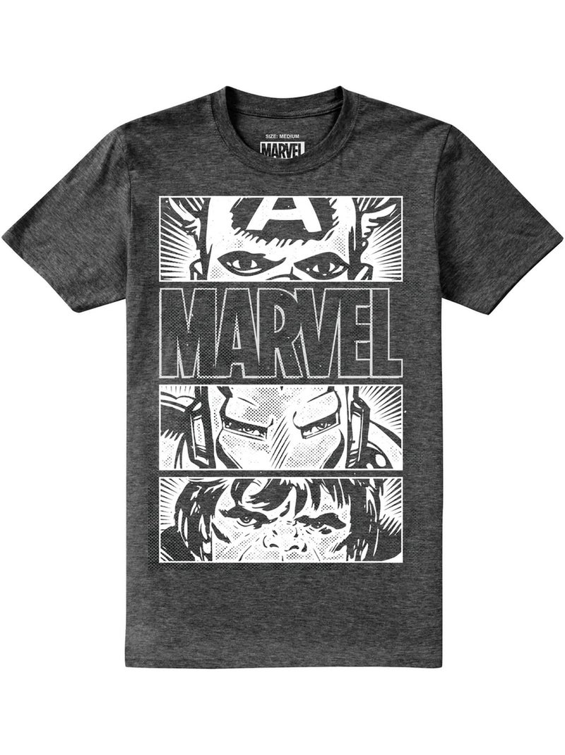 Heroes eyes maglietta uomo - marvel Grigio scuro - Kiabi