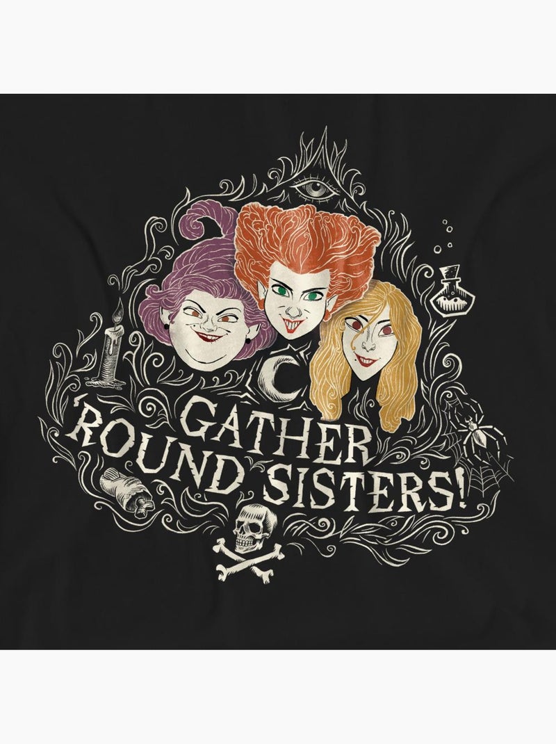 Hocus Pocus Gather Round Sisters Maglietta Sorelle Sanderson Adulto Unisex Nero - Kiabi