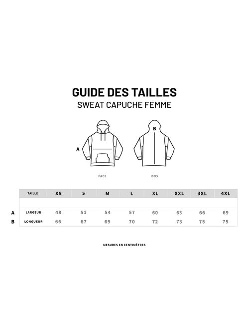 Hoodie Donna - GIGGLE ALL DAY COEUR - Kiabi