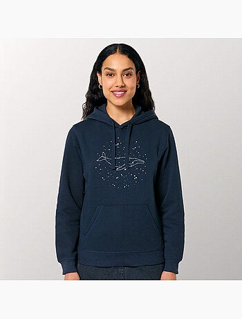 Hoodie Donna - WHALE CONSTELLATION