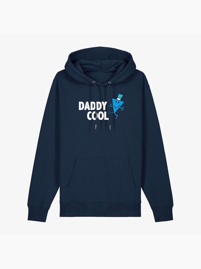 Hoodie Uomo - DADDY COOL FACE 2 Blu marino - Kiabi