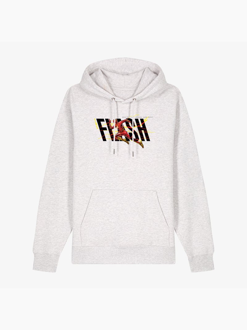 Hoodie Uomo - FLASH BLACK SAVING THE FUTURE AND PAST Bianco - Kiabi