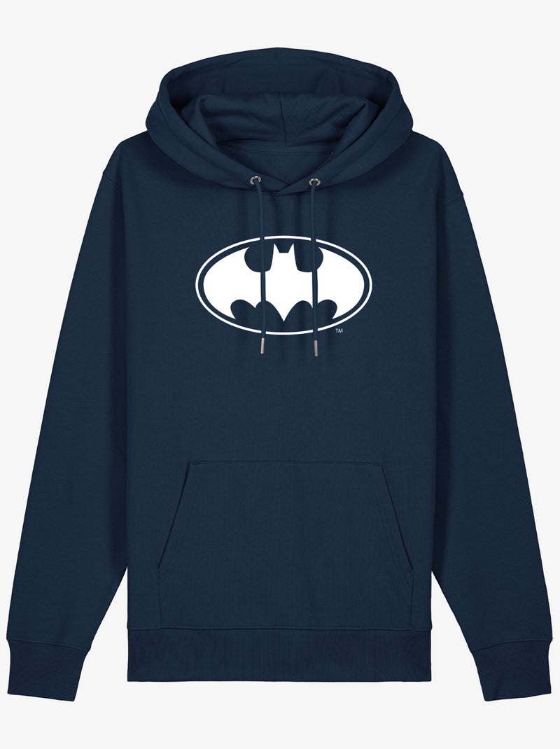 Hoodie Uomo - LOGO BATMAN WHITE Blu marino - Kiabi