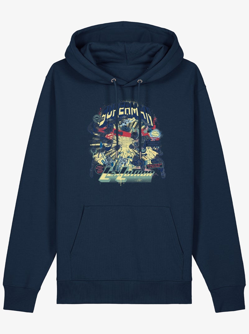 Hoodie Uomo - SUPERMAN LEX LUTHOR Blu marino - Kiabi