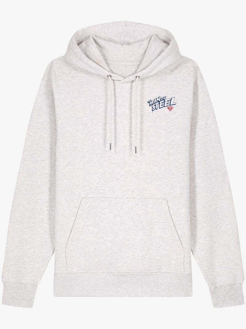 Hoodie Uomo - SUPERMAN THE MAN OF STEEL CŒUR Bianco - Kiabi