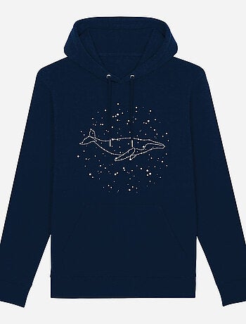 Hoodie Uomo - WHALE CONSTELLATION