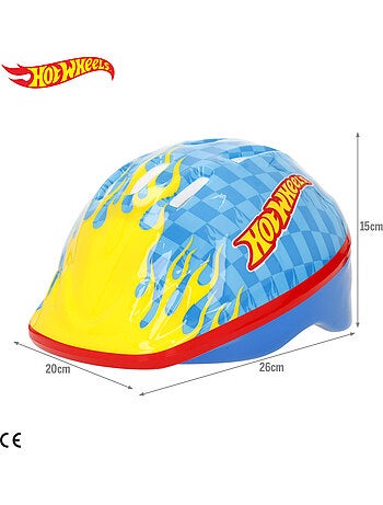 Hot wheels casco per bambini, taglia 48-52 cm
