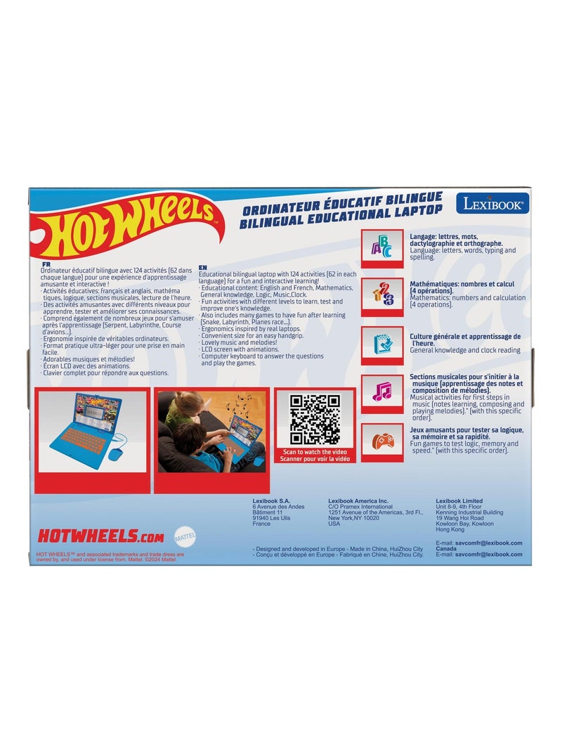 Hot Wheels Portatile educativo bilingue con 124 attività (EN/FR) Blu - Kiabi