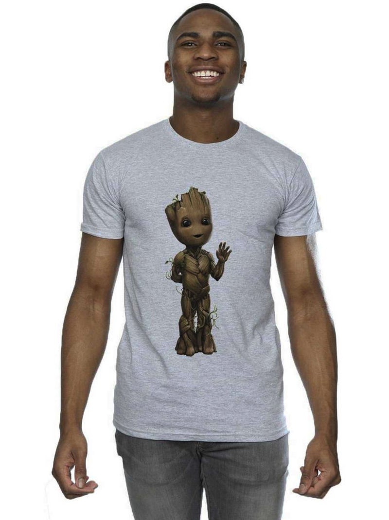 I am groot maglietta onda uomo - marvel Grigio melangiato - Kiabi