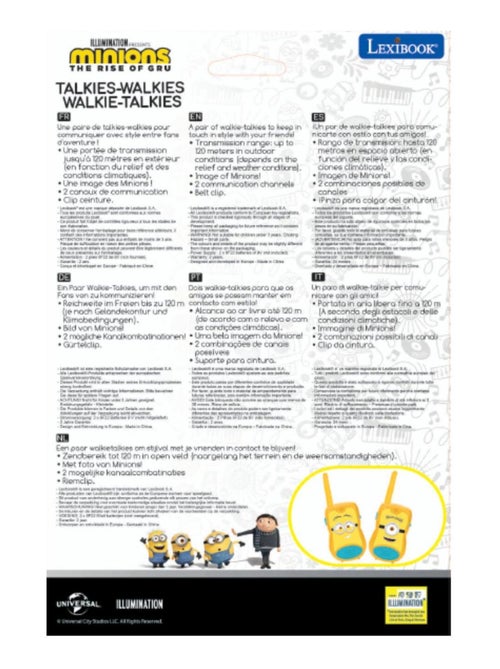 I Minions walkie-talkie fino a 120 m - Kiabi