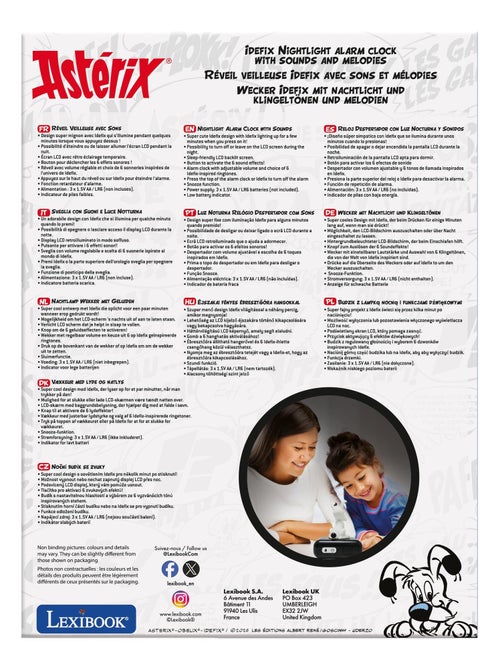 Idefix Sveglia notturna con suoni - Kiabi