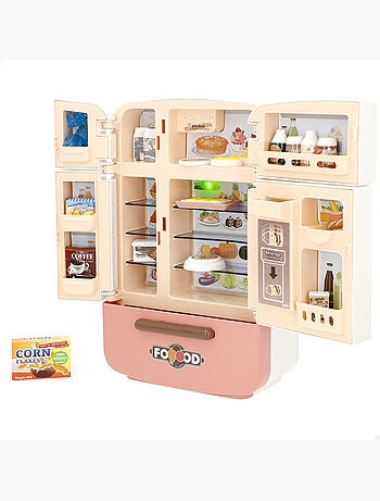 Il mio frigorifero in miniatura mini world con cibo luminoso e sonoro