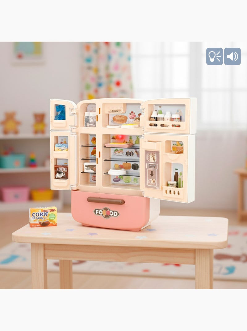 Il mio frigorifero in miniatura mini world con cibo luminoso e sonoro N/D - Kiabi