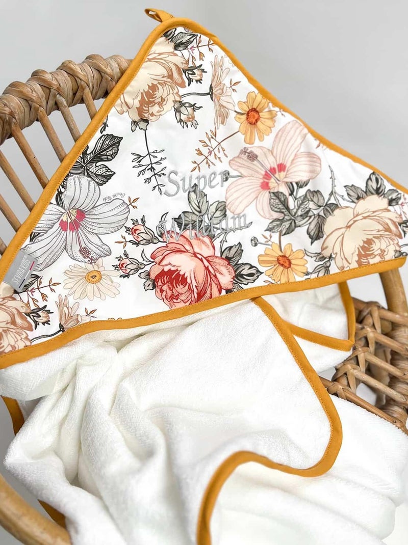 Il mio primo mantello da bagno in cotone e bambù, néo vintage | sevira kids | sevira kids Bianco - Kiabi