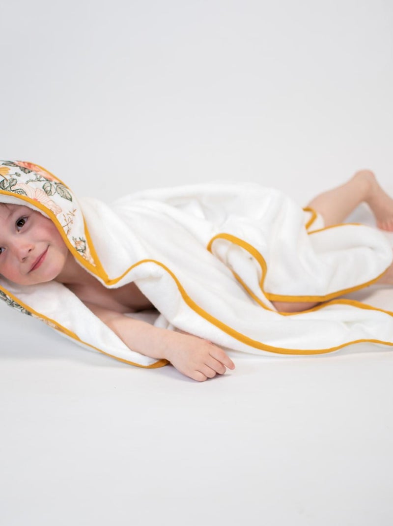 Il mio primo mantello da bagno in cotone e bambù, néo vintage | sevira kids | sevira kids Bianco - Kiabi