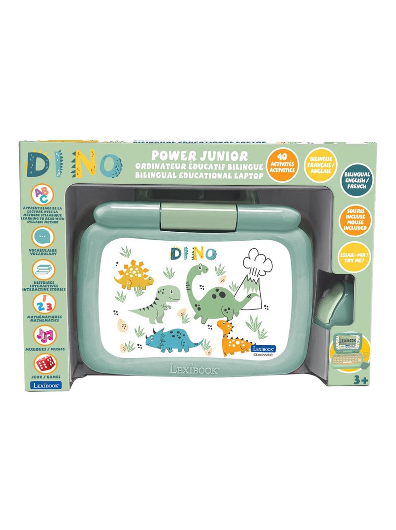 Il mio primo portatile educativo dinausaur (en/fr) Verde - Kiabi