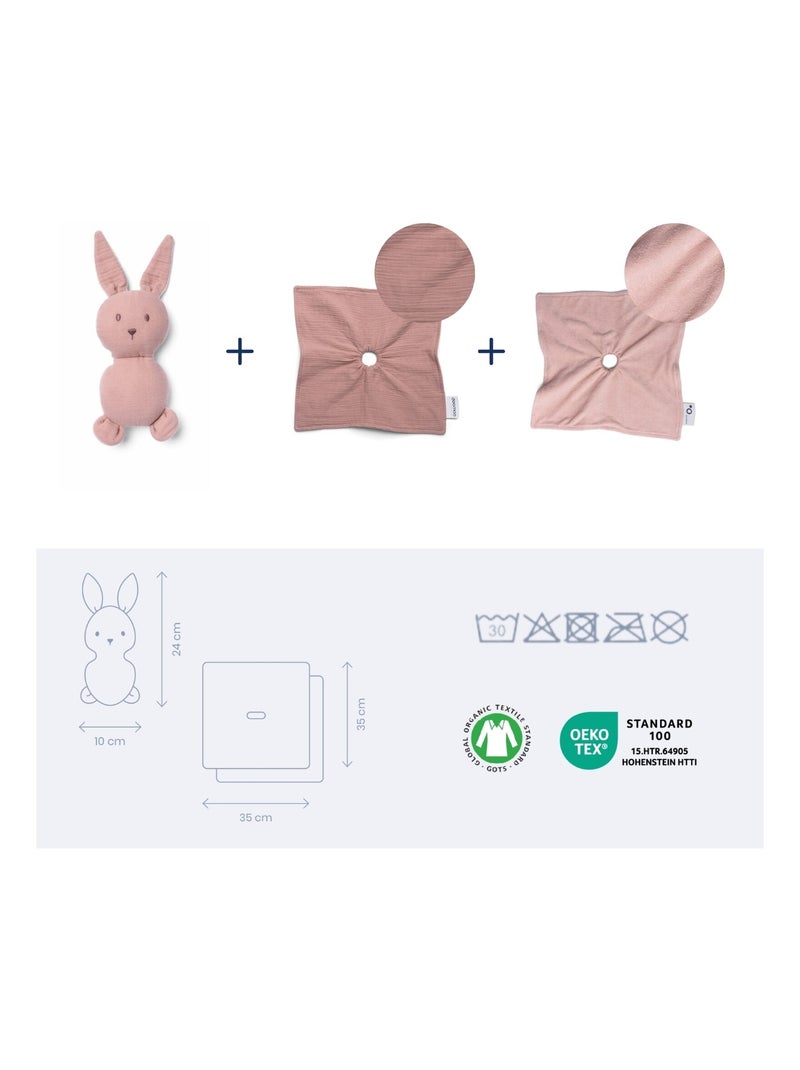 Il rassicurante doudou You&Me 'doomoo' Rosa chiaro - Kiabi