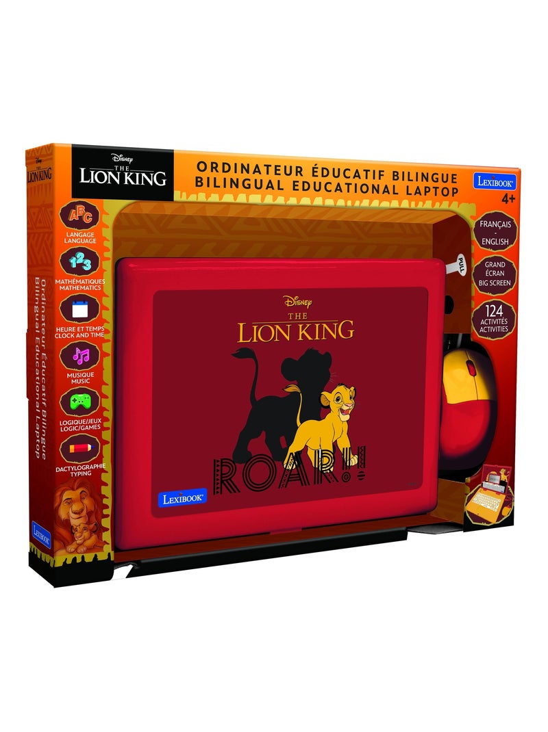 Il Re Leone Portatile didattico bilingue con 124 attività (EN/FR) Giallo - Kiabi