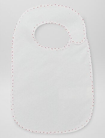 Il set di 7 bavaglini in spugna foderati