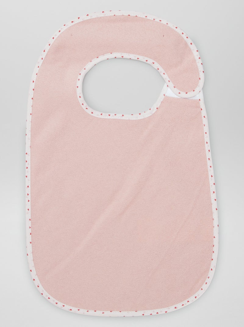 Il set di 7 bavaglini in spugna foderati BIANCO - Kiabi